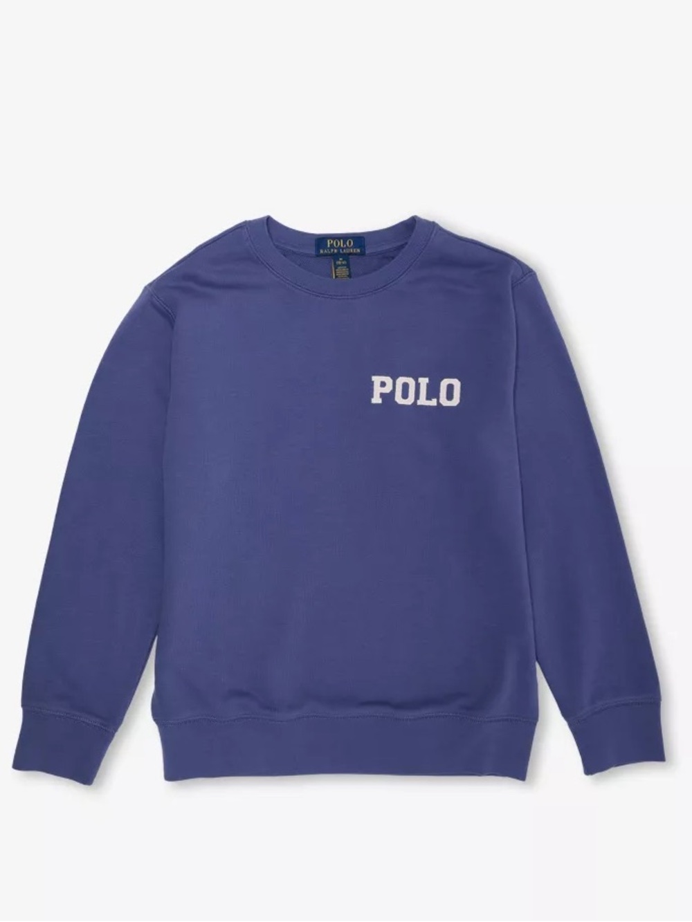 Polo by Ralph Lauren Kids Purple Crewneck with Applique Chest Logo Sweatshirt